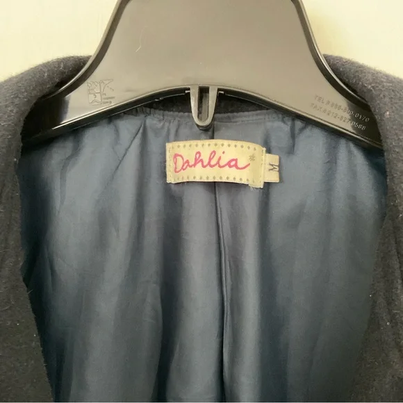 Dahlia navy coat women’s size medium - Picture 4 of 5